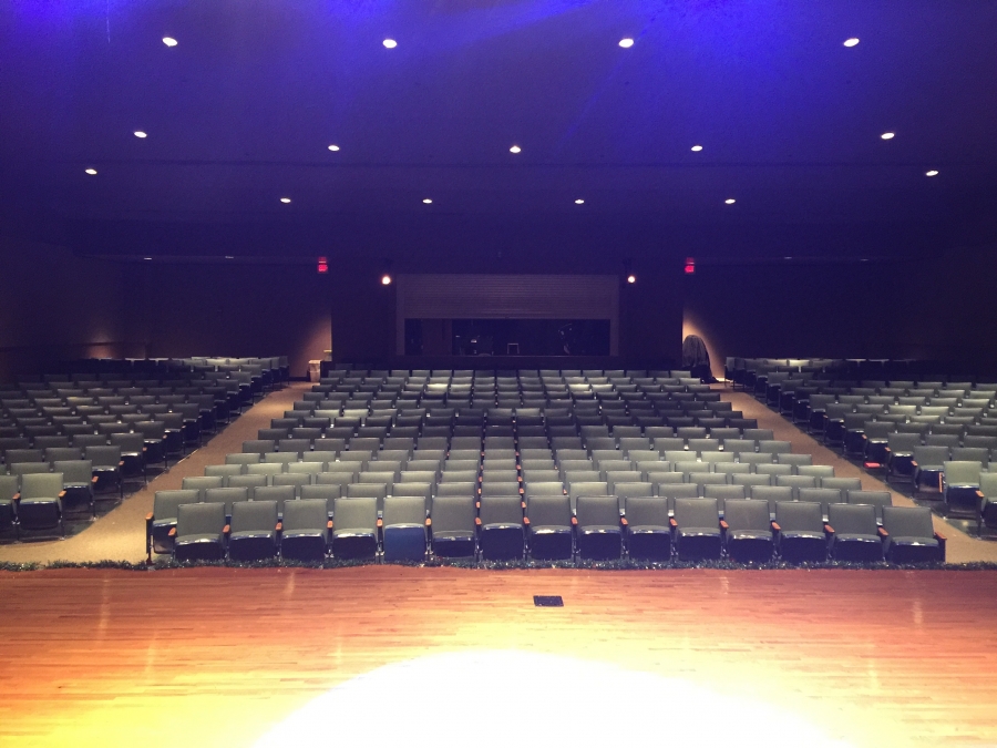 Photo of empty stage